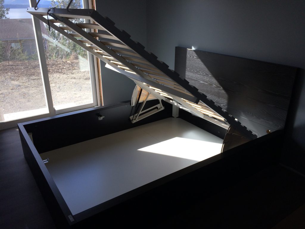 bed with storage